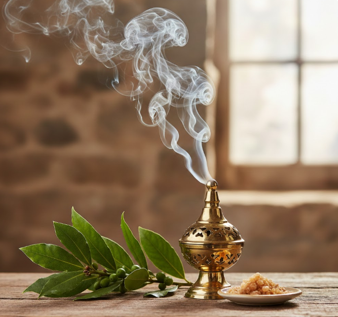 Rama de laurel fresco